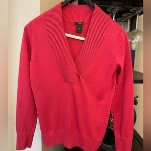 Ann Taylor v-neck button sweater - size medium